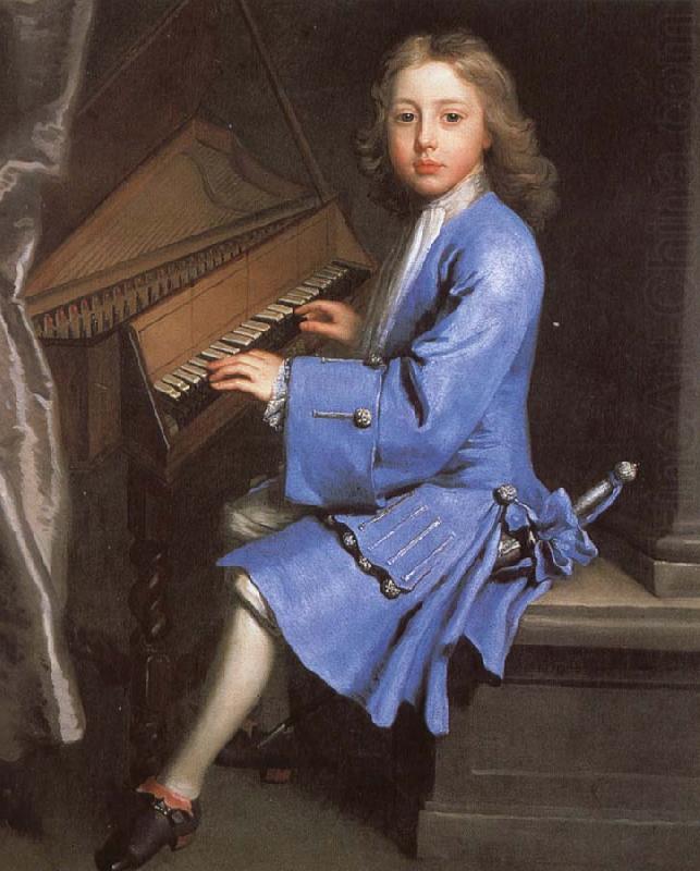samuel pepys an 18th century painting of young man playing the spinet by jonathan richardson china oil painting image